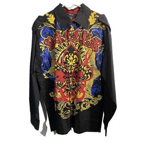 royal republic mens button down long sleeve shirt size XL extra large cotton